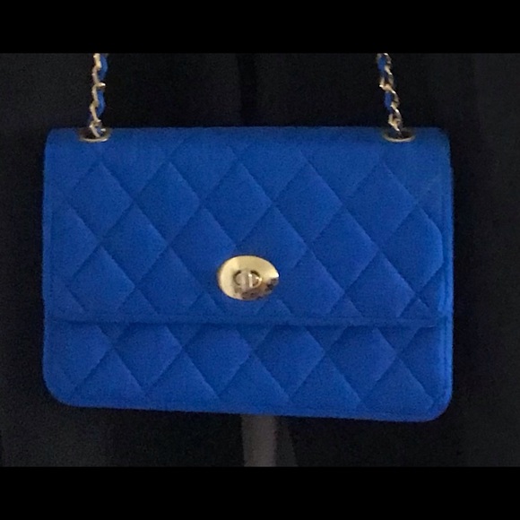 New Khanitha Blue Quilted Thai Silk Pocketbook Purse made in Thailand - Picture 2 of 16